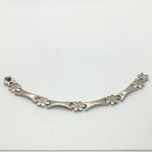 COPY - Sterling Silver Mexico floral bracelet EUC